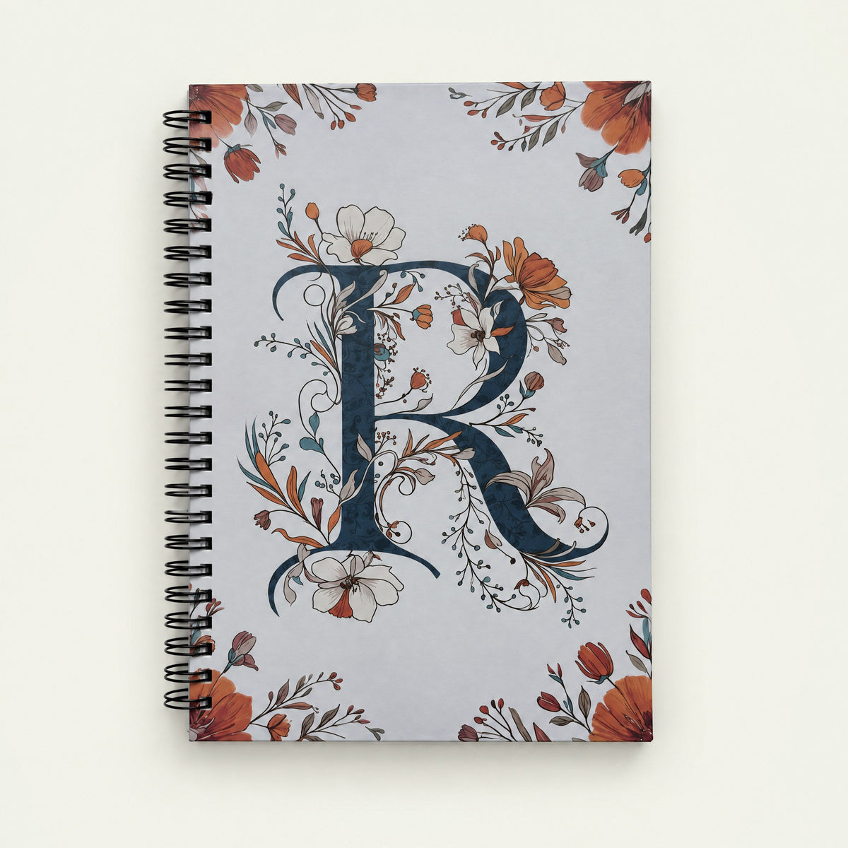 Infinote Happiness Planner – Monogram, letter R, front view
