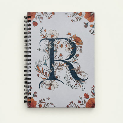 Infinote Happiness Planner – Monogram, letter R, front view
