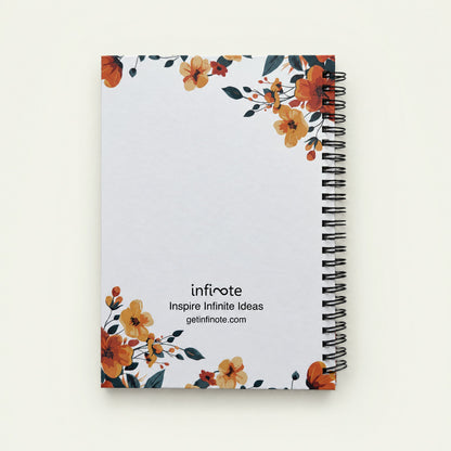 Infinote Happiness Planner – Monogram, letter S, back view