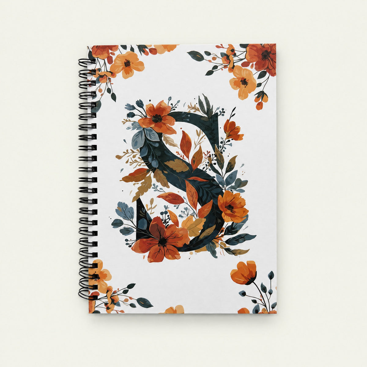 Infinote Happiness Planner – Monogram, letter S, front view