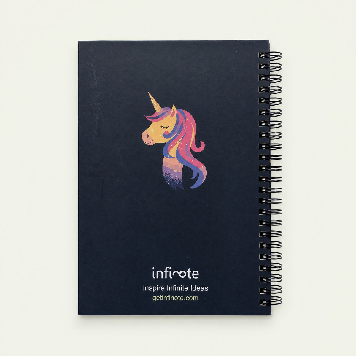Infinote Happiness Planner – Unicorn, back view