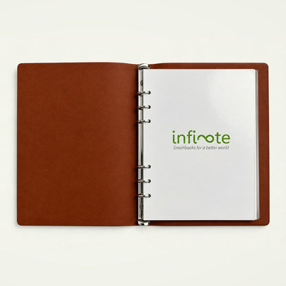Infinote Hustle Reusable EverWrite Planner – Tan Brown, branding page