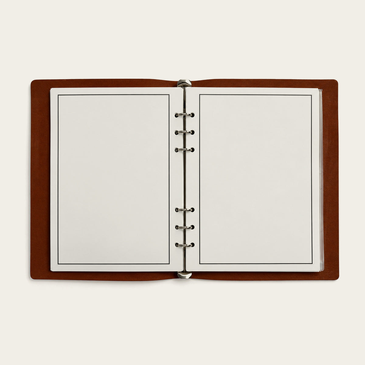 Infinote Hustle Reusable EverWrite Planner – Tan Brown, open blank pages