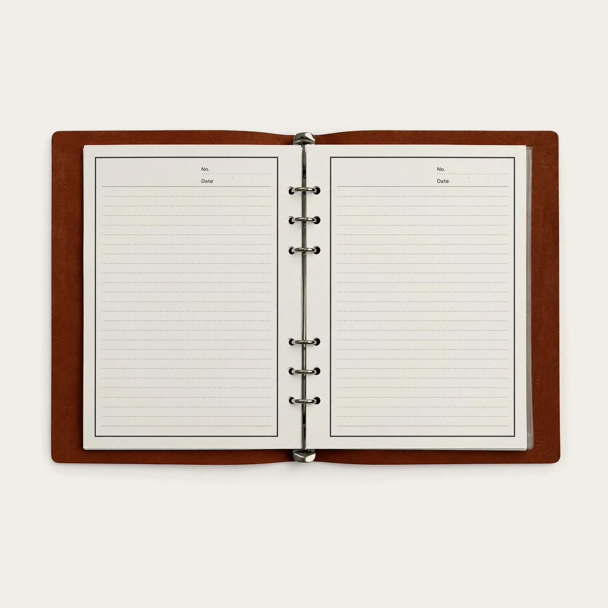Infinote Hustle Reusable EverWrite Planner – Tan Brown, open ruled pages