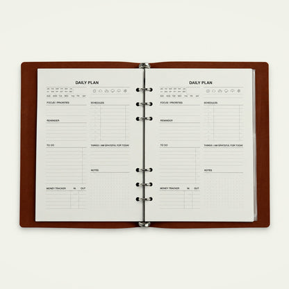 Infinote Hustle Reusable EverWrite Planner – Tan Brown, planner pages