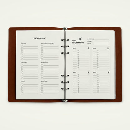 Infinote Hustle Reusable EverWrite Planner – Tan Brown, planner pages