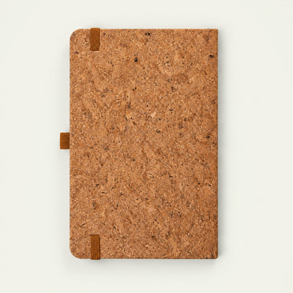 Infinote Nature Series Natural Cork AI Smart Notebook – Chestnut Band, back view