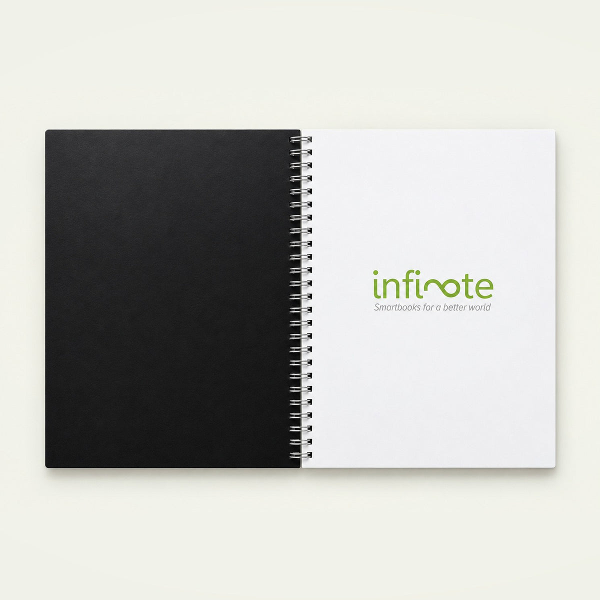 Infinote Original Series A4 Reusable EverWrite Notebook – Black, branding page