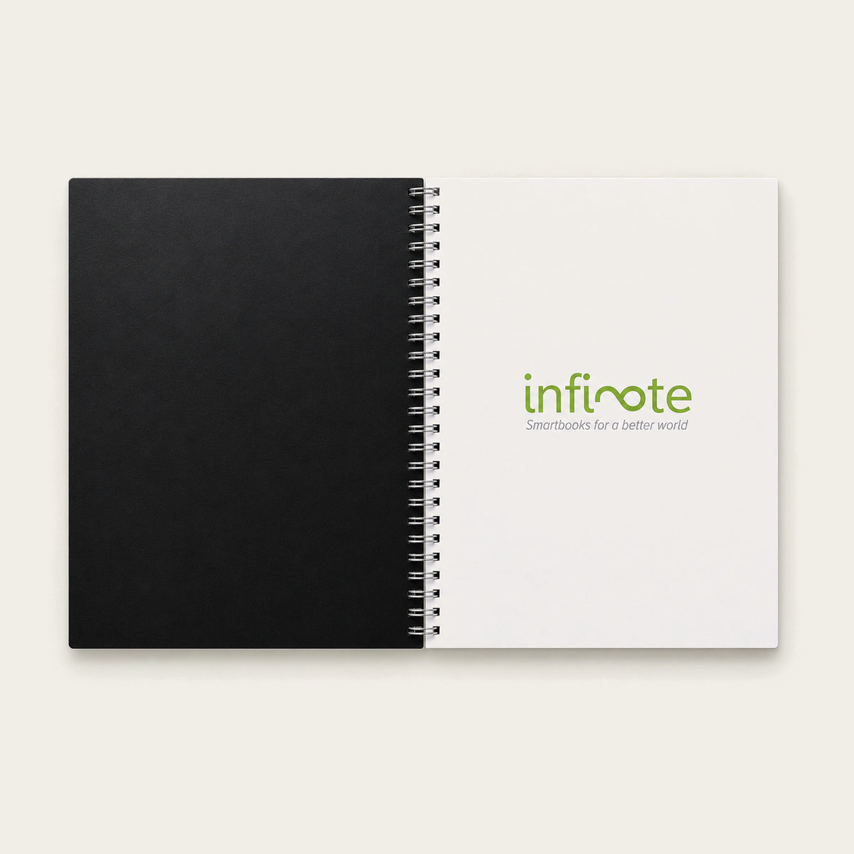 Infinote Original Series A4 Reusable EverWrite Notebook – Black, branding page