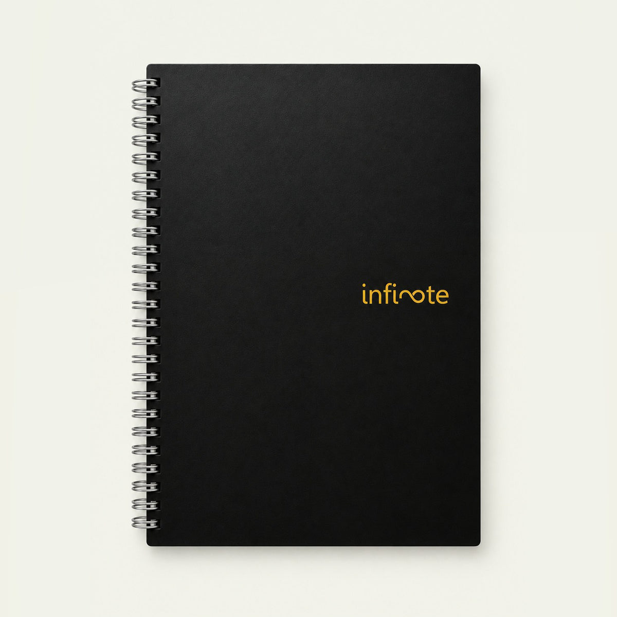 Infinote Original Series A4 Reusable EverWrite Notebook – Black, front view