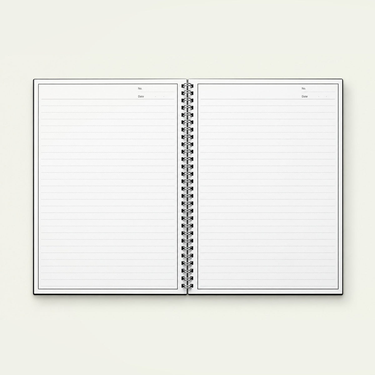 Infinote Original Series A4 Reusable EverWrite Notebook – Black, open, ruled pages