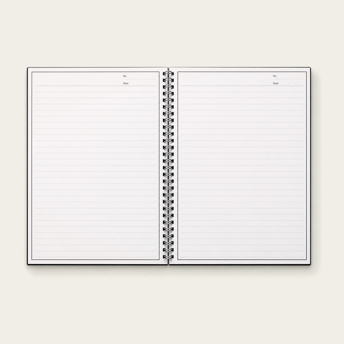Infinote Original Series A4 Reusable EverWrite Notebook – Black, open ruled pages