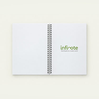 Infinote Original Series A4 Reusable EverWrite Notebook – White, branding page