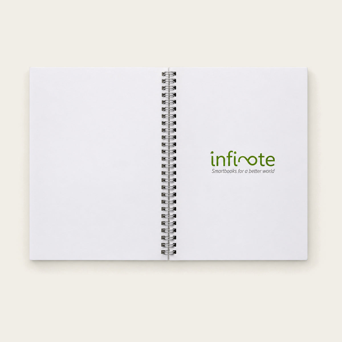 Infinote Original Series A4 Reusable EverWrite Notebook – White, branding page