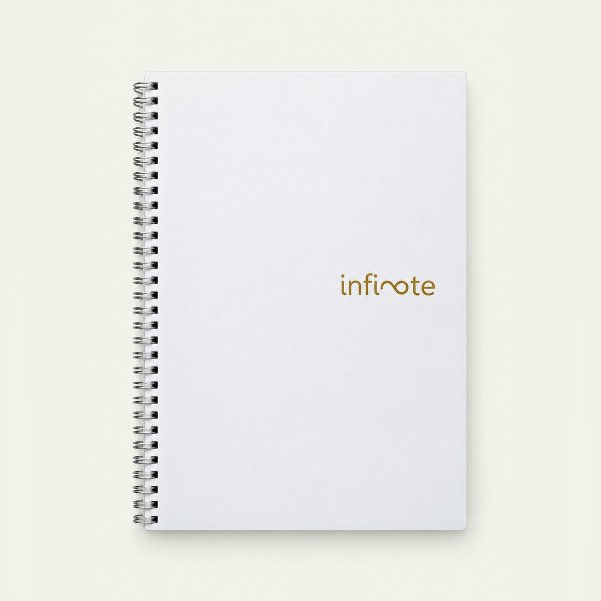 Infinote Original Series A4 Reusable EverWrite Notebook – White, front view