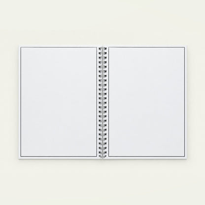 Infinote Original Series A4 Reusable EverWrite Notebook – White, open, blank pages