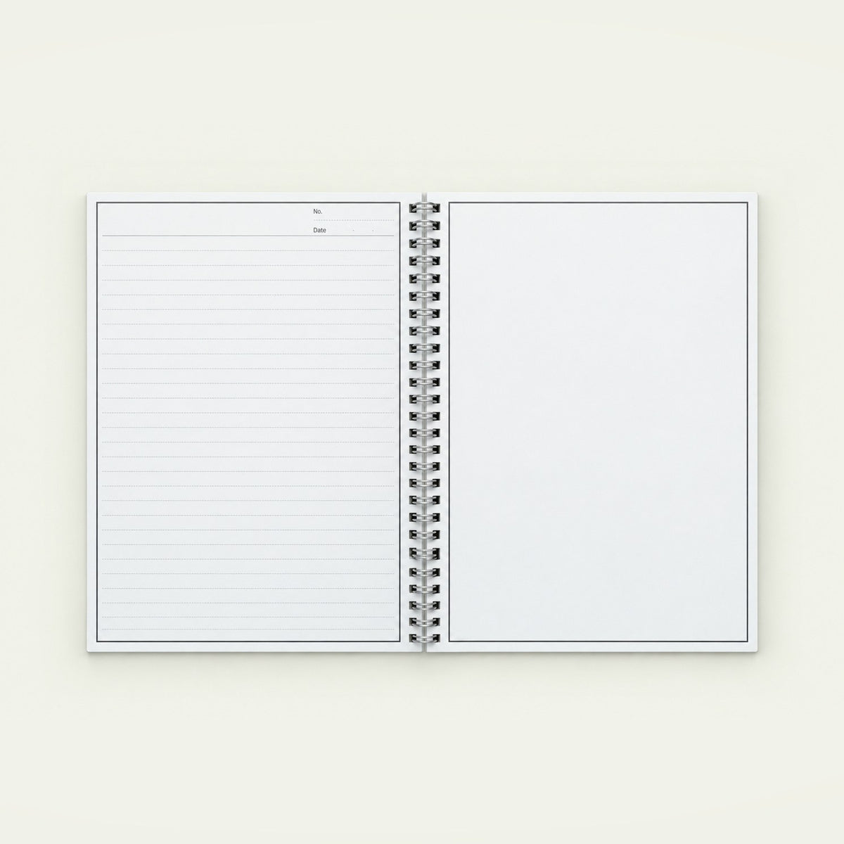 Infinote Original Series A4 Reusable EverWrite Notebook – White, open, ruled and blank pages