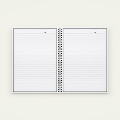 Infinote Original Series A4 Reusable EverWrite Notebook – White, open, ruled pages