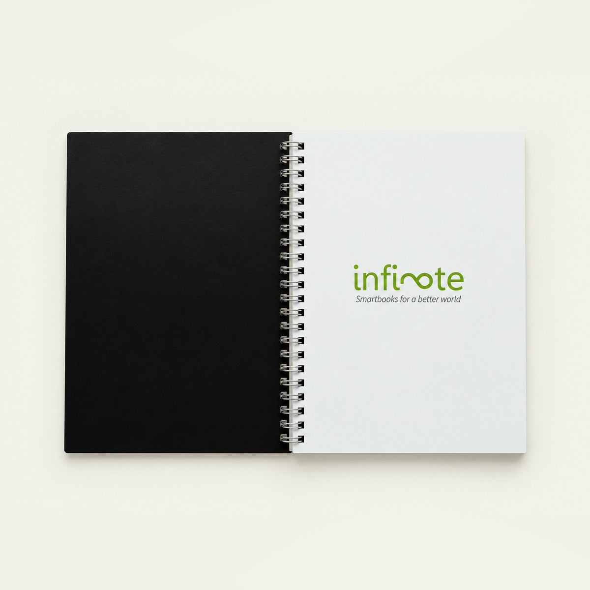 Infinote Original Series A5 Reusable EverWrite Notebook – Black, branding page