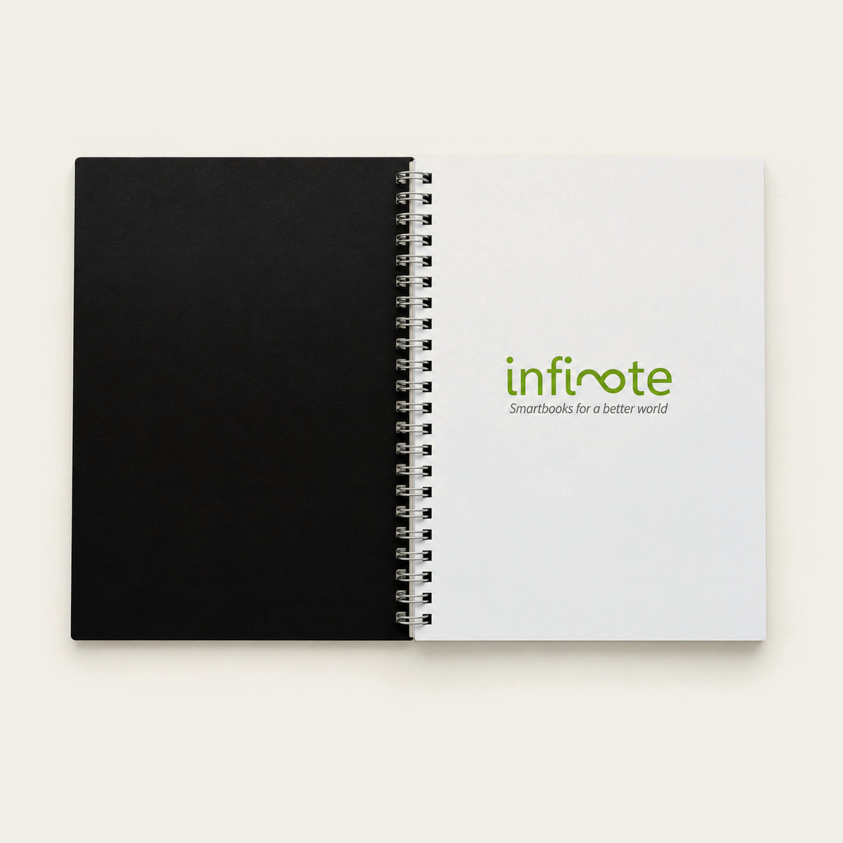 Infinote Original Series A5 Reusable EverWrite Notebook – Black, branding page