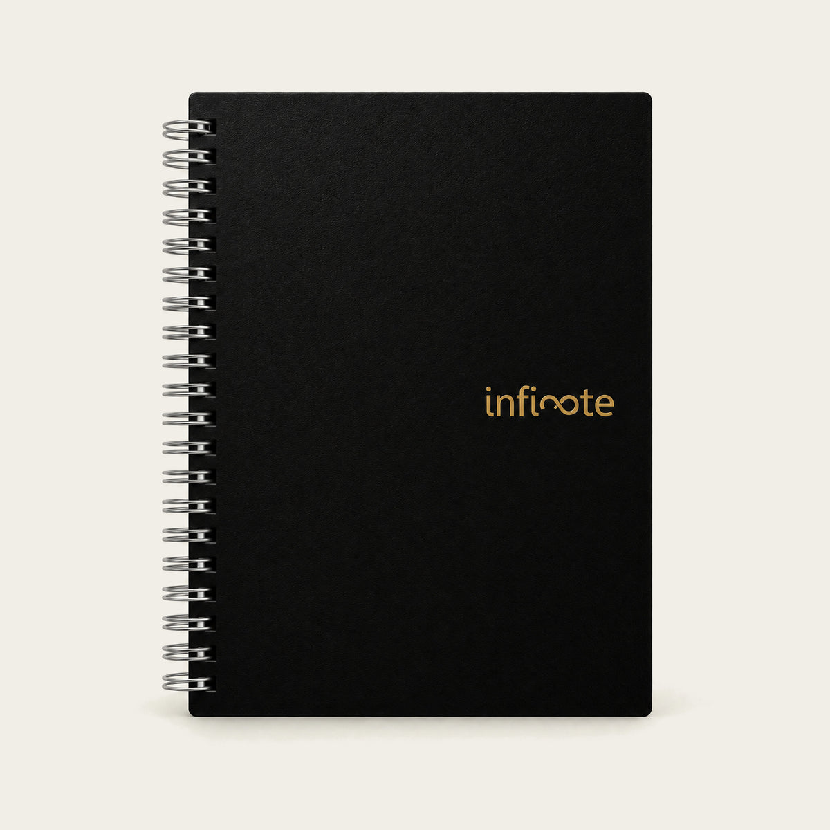 Infinote Original Series A5 Reusable EverWrite Notebook – Black, front cover