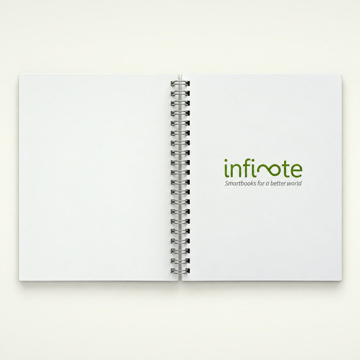Infinote Original Series A5 Reusable EverWrite Notebook – White, branding page