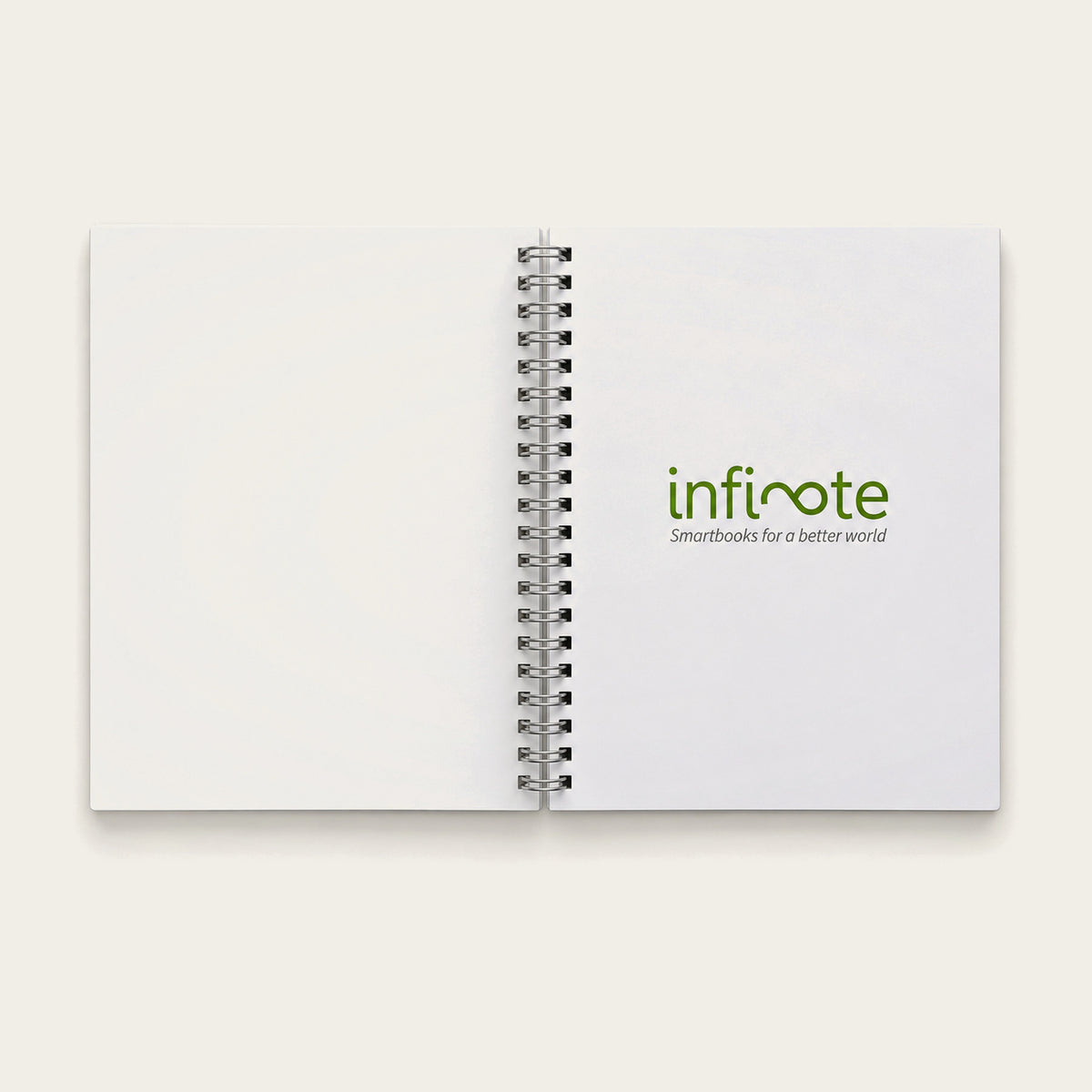 Infinote Original Series A5 Reusable EverWrite Notebook – White, branding page