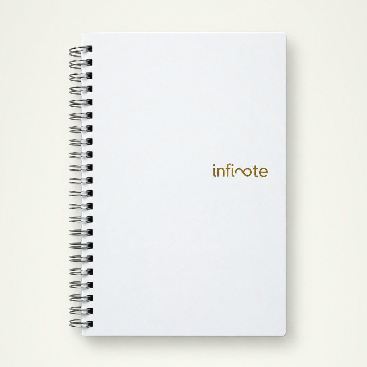 Infinote Original Series A5 Reusable EverWrite Notebook – White, front view