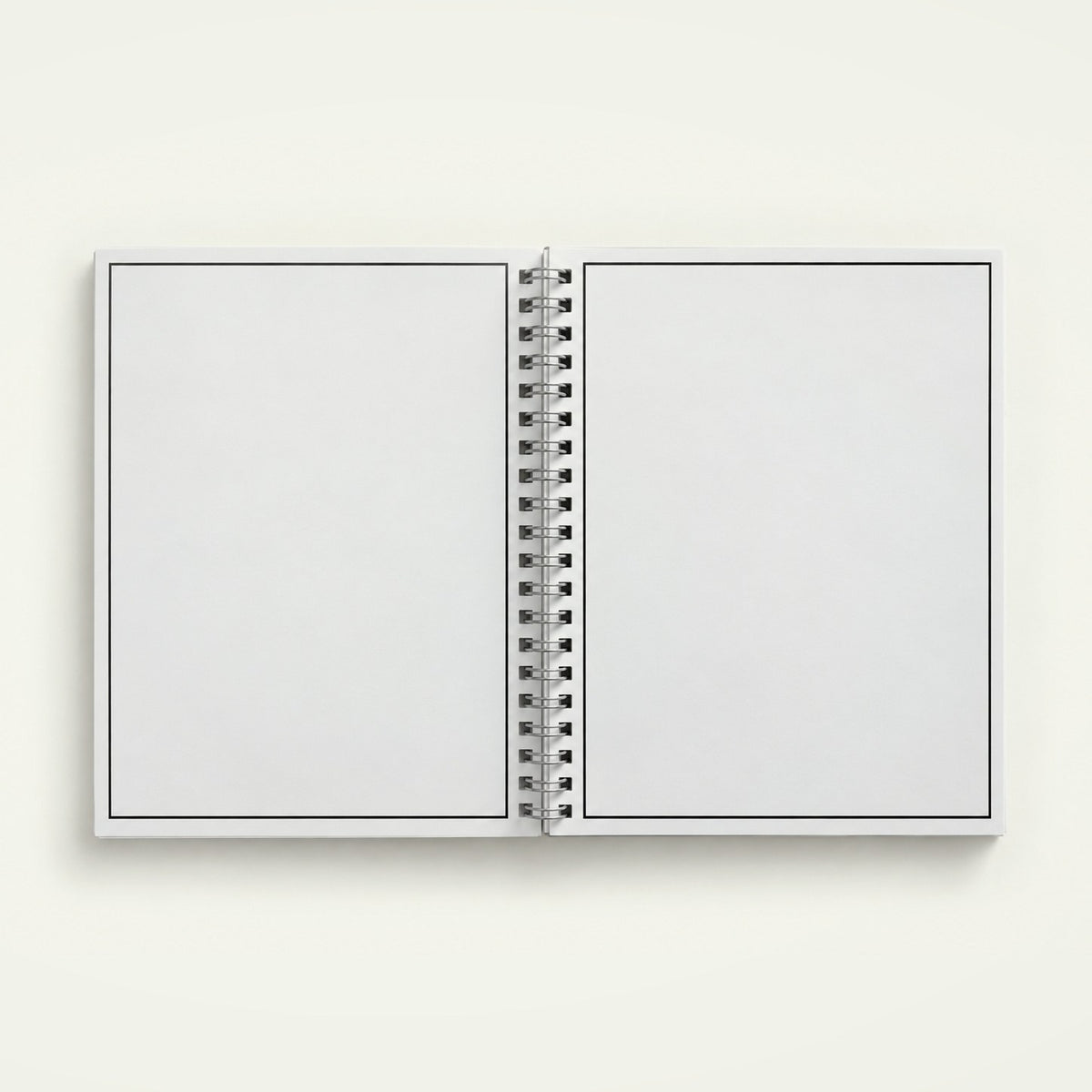 Infinote Original Series A5 Reusable EverWrite Notebook – White, open, blank pages