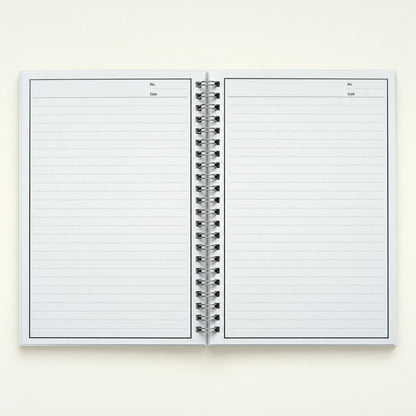 Infinote Original Series A5 Reusable EverWrite Notebook – White, open, ruled pages