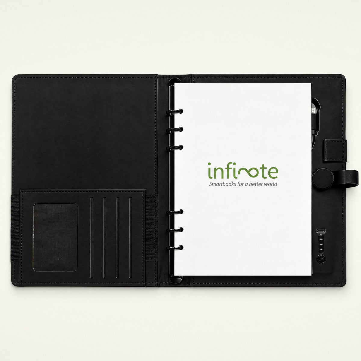Infinote Pulse AI Power Planner – Black, branding page