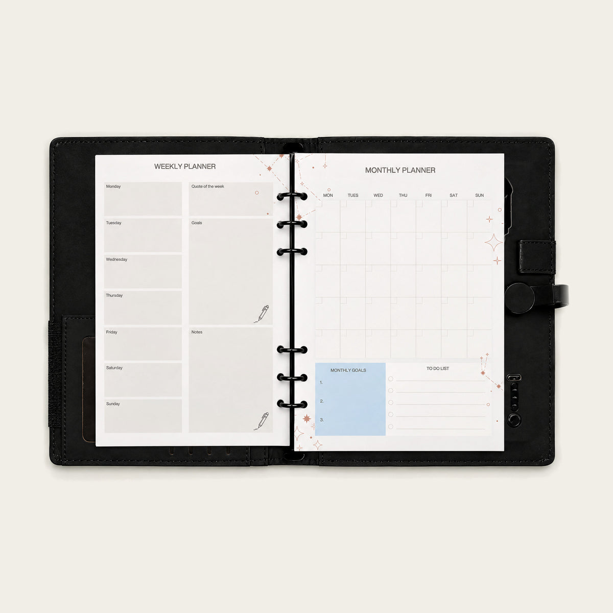 Infinote Pulse AI Power Planner – Black, planner pages 2