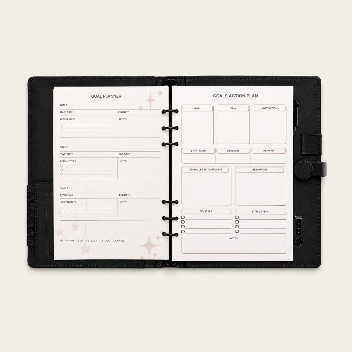 Infinote Pulse AI Power Planner – Black, planner pages 3