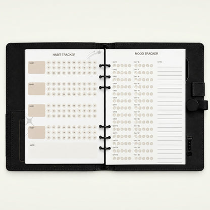 Infinote Pulse AI Power Planner – Black, planner pages