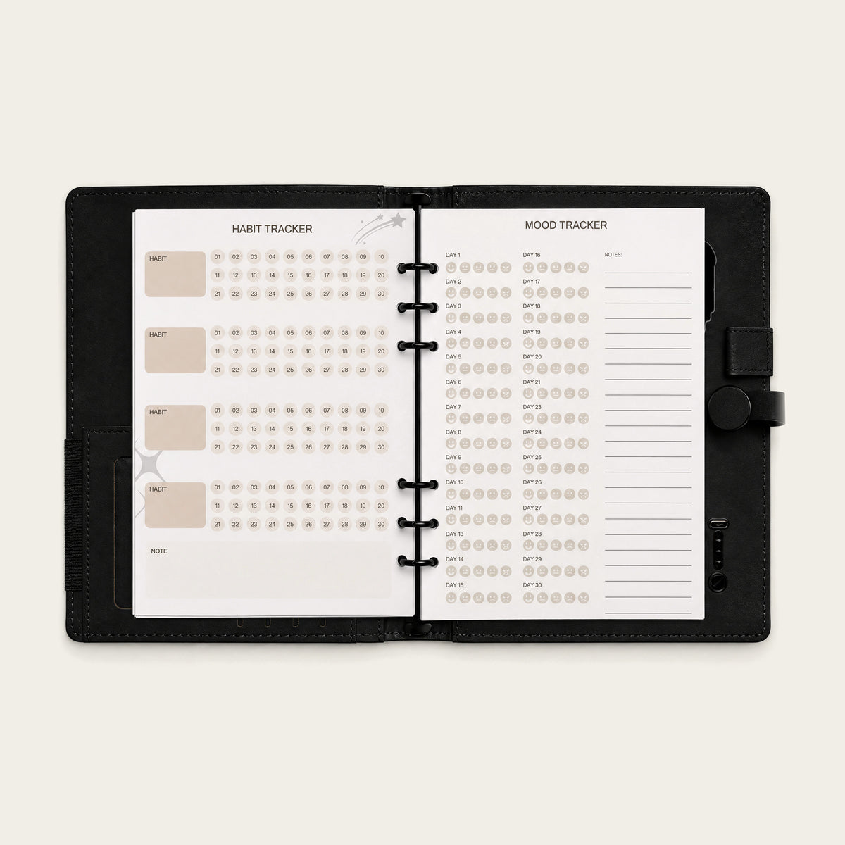 Infinote Pulse AI Power Planner – Black, planner pages 4