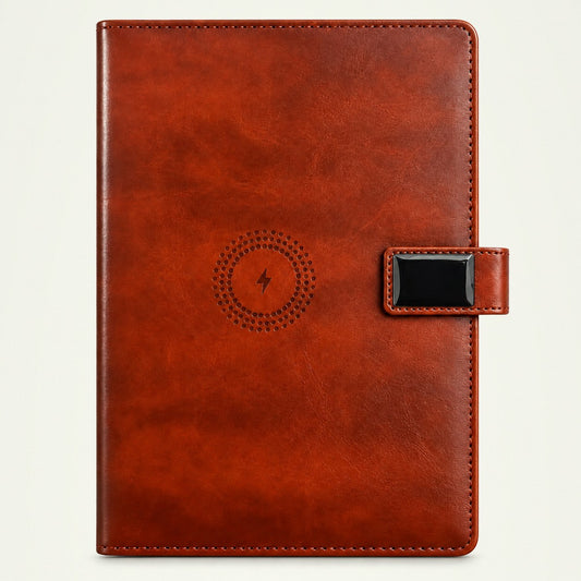 Infinote Pulse AI Power Planner – Brown, front view
