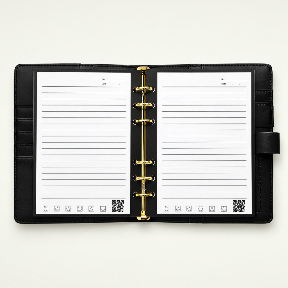 Infinote Secure Series AI Smart Notebook – Constellation, open, ruled pages