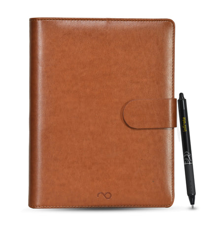 Executive Tan Brown Reusable Stone Paper Smart Notebook and Planner (Size: B5)