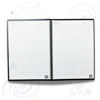 Fusion Reusable Planner Ruled and Unruled Smart Notebook (A4,50 Page / 50 Side / 25 sheets)