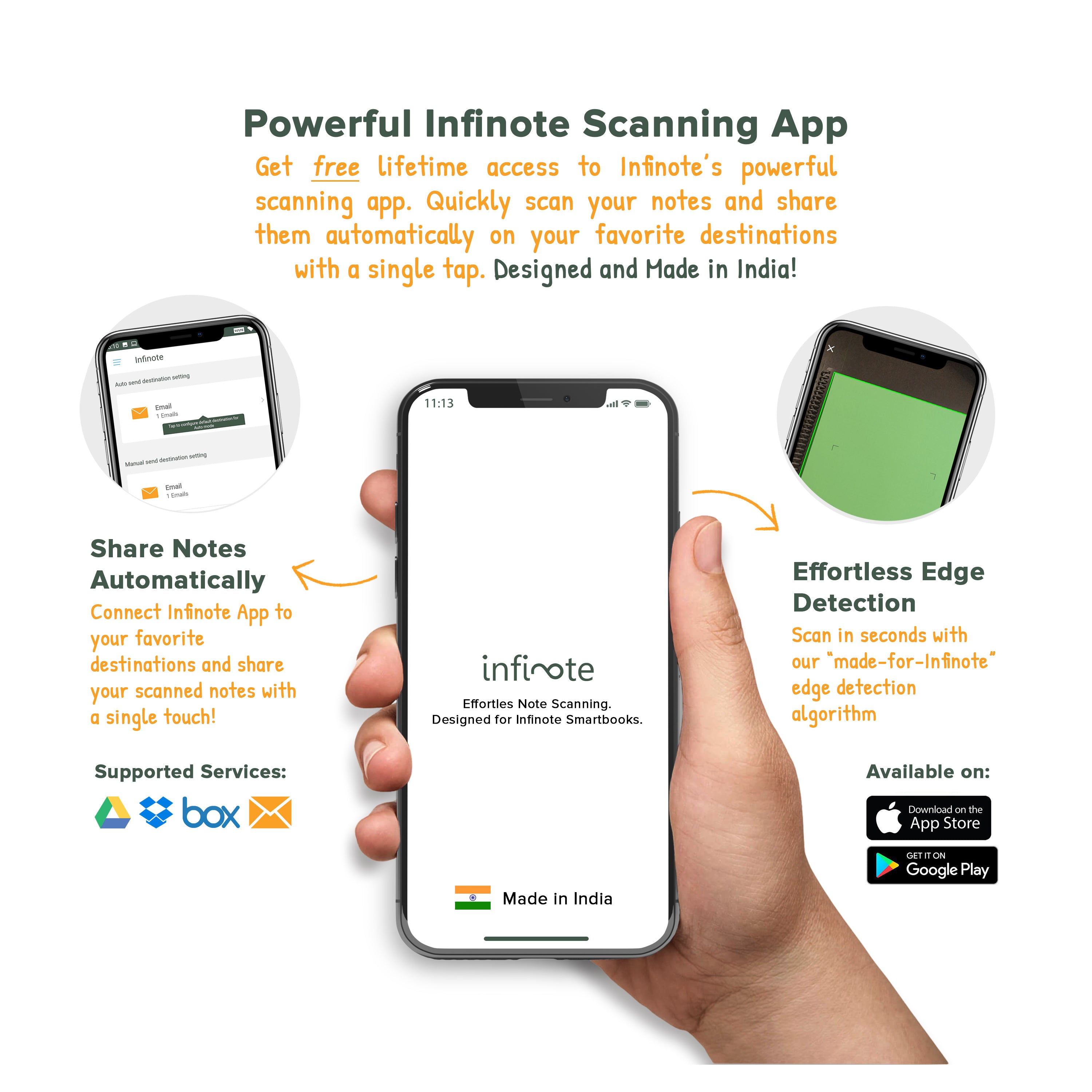 Infinote Classroom 5 Subject Reusable Stone Paper Smart Notebook - Inc